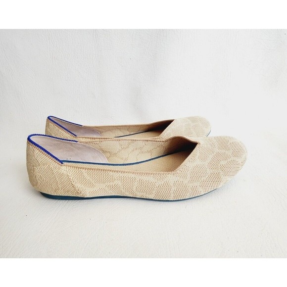 Rothy's The Flat Retired Sahara Gold Giraffe Print Flats size 11 - Picture 1 of 12